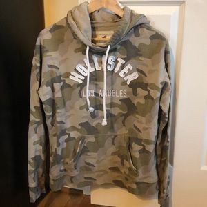 camo hoodie hollister